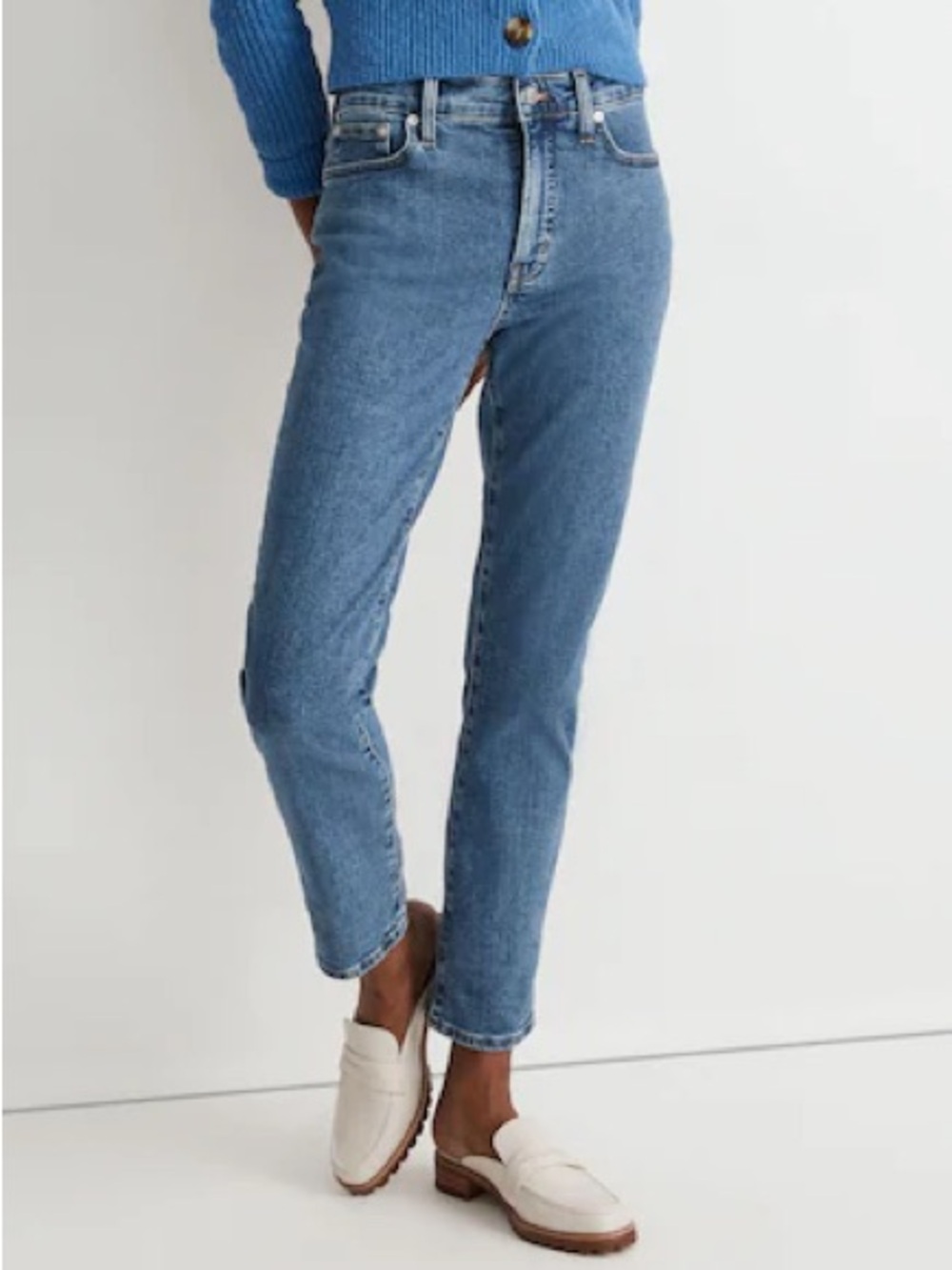 Madewell Mid Rise Perfect Vintage Jeans Knowland Wash Super Stretch Blue Size 26